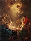 Francois Boucher Adoration of the Shepherds painting